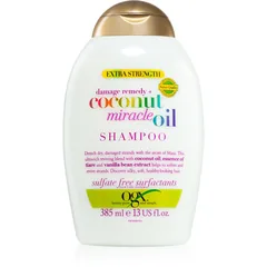 OGX Coconut Miracle Oil stärkendes Shampoo für beschädigtes Haar mit Kokosöl