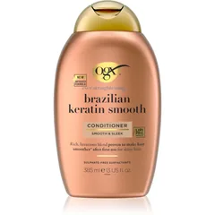 OGX Brazilian Keratin Smooth glättender Conditioner für glänzendes und geschmeidiges Haar