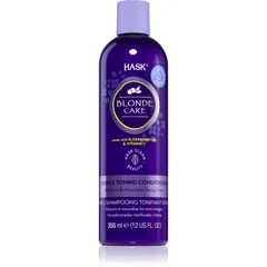HASK Blonde Care Purple Shampoo Conditioner für blondes Haar neutralisiert gelbe Verfärbungen