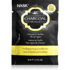 HASK Charcoal with Citrus Oil nährender Conditioner mit Tiefenwirkung für die Erneuerung der Kopfhaut