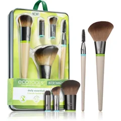 EcoTools Interchangeables™ Daily Essentials Pinselset mit Etui