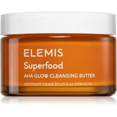 Elemis Superfood AHA Glow Cleansing Butter reinigende Maske für das Gesicht zur Verjüngung der Gesichtshaut