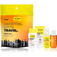 Yellow Professional Discover.Love.Travel. Set Reiseset für trockenes und geschwächtes Haar