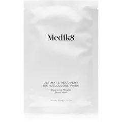Medik8 Ultimate Recovery Bio-Cellulose Mask Zellschichtmaske mit feuchtigkeitsspendender und beruhigender Wirkung .
