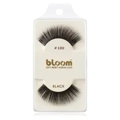 Bloom Natural künstliche Wimpern aus Naturhaar No. 100 Black 1 cm