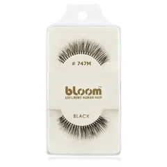 Bloom Natural künstliche Wimpern aus Naturhaar No. 747M Black 1 cm