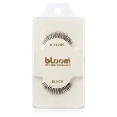 Bloom Natural künstliche Wimpern aus Naturhaar No. 747XS Black 1 cm