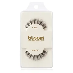 Bloom Natural künstliche Wimpern aus Naturhaar No. 415 Black 1 cm