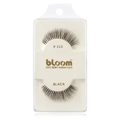 Bloom Natural künstliche Wimpern aus Naturhaar No. 213 Black 1 cm