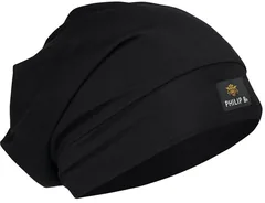 Philip B Silky Smooth Beanie Black .