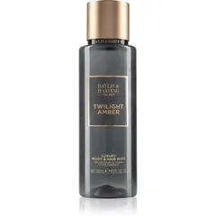 Baylis & Harding The Edit Twilight Amber parfümiertes Bodyspray für Damen Amber, Vertiver & Vanilla 250 ml
