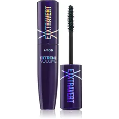 Avon Exxtravert Extreme Volume wasserabweisende Verlängerungsmascara für extra Volumen Farbton Blackest Black