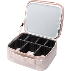 Notino Beauty Box With LED Mirror Kosmetikkoffer mit LED-Spiegel Pink .