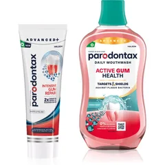 Parodontax Intensive Gum Repair White & Active Gum Health Set für die Zähne