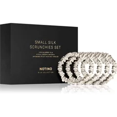 Notino Silk Collection Small Scrunchie Set Haargummi-Set aus Seide Farbton Cream
