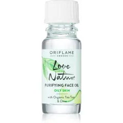 Oriflame Love Nature Organic Tea Tree & Lime das Reinigungsöl für problematische Haut, Akne