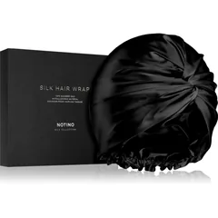 Notino Silk Collection Hair wrap Haarturban aus Seide Black