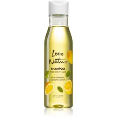Oriflame Love Nature Organic Lemon & Mint tiefenreinigendes Shampoo für fettiges Haar