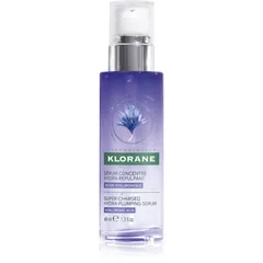 Klorane Cornflower Super-Charged Hydra-Plumping Serum Aktives Serum zur Hautaufhellung und -glättung