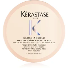 Kérastase Gloss Absolu Masque Créme Hydra-Glaze Maske für die Haare für unnachgiebige und strapaziertes Haar