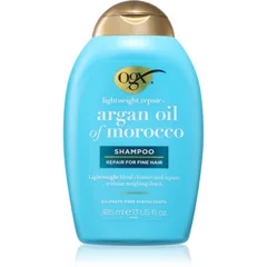 OGX Argan Oil Of Morocco Lightweight Shampoo Shampoo spendet Feuchtigkeit und Glanz