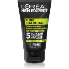 L’Oréal Paris Men Expert Pure Charcoal Reinigungsgel mit Aktivkohle gegen die Unvollkommenheiten der Haut