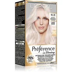 L’Oréal Paris Préférence Le Blonding Haarfarbe zur Aufhellung der Haarfarbe Farbton 11.11 Ultra-Light Cool Crystal Blonde