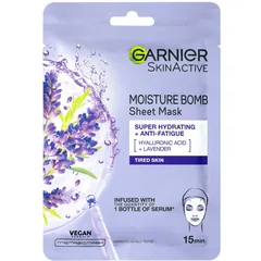 Garnier Textil Masks Hydra Bomb Feuchtigkeitsspendende Tuchmaske mit Hyaluronsäure