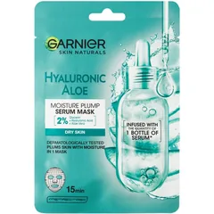 Garnier Textil Masks Hyaluronic Aloe Feuchtigkeitsspendende Tuchmaske mit Aloe Vera