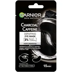 Garnier Textil Masks Charcoal Caffeine Maske für die Augenpartien mit Aktivkohle