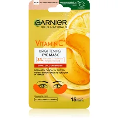 Garnier Textil Masks Vitamin C Maske für die Augenpartien mit aufhellender Wirkung