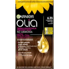 Garnier Olia Big Kit Permanent-Haarfarbe Farbton 6.35 Light Chocolate .