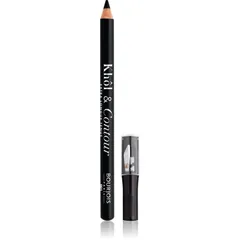 Bourjois Khôl & Contour Extra Longue Tenue langlebiger Eyeliner mit einem Anspitzer Farbton 001 Noir-issime