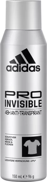 Adidas Pro Invisible Deodorant Spray for Men