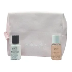 Philosophy Amazing Grace Set Body Emulsion + Shower Gel + Pink Pouch