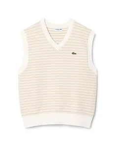 Lacoste Pullunder creme | M