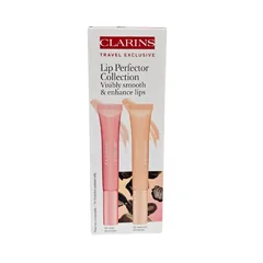 Clarins Lip Perfector Collection Duo 01 Rose Shimmer + 02 Apricot Shimmer