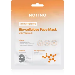Notino Brightening Bio-Cellulose Face Mask with Vitamin C Aufhellende Tuchmaske