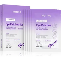 Notino Anti-Aging Bio-Cellulose Eye Patches Set with Coenzyme Q10 and Retinyl Palmitate Maske für die Augen gegen Falten für die Augenpartien