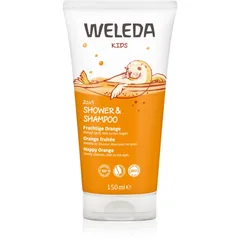 Weleda Kids Fruchtige Orange Duschcreme und -shampoo für Kinder 2 in 1