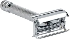 Erbe Shaving Shop Rasierer Tradition silber kariert