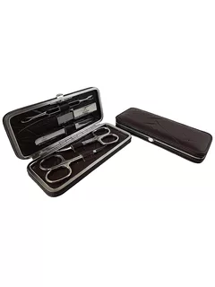 HAMMANN Ledermanikürset Braun, 5-teilig