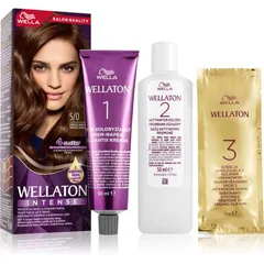 Wella Wellaton Intense Permanent-Haarfarbe mit Arganöl Farbton 5/0 Light Brown