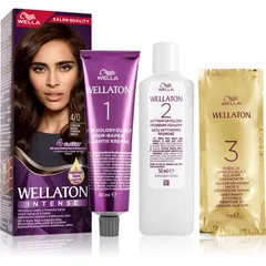 Wella Wellaton Intense Permanent-Haarfarbe mit Arganöl Farbton 4/0 Medium Brown