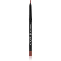 essence 8h Matte Comfort Mattierender Konturenstift für die Lippen mit einem Anspitzer Farbton 02 Silky Hazelnut