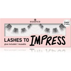 essence LASHES TO IMPRESS künstliche Wimpern mit Klebstoff