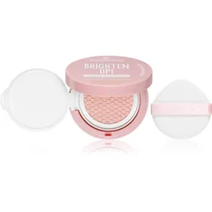 essence BRIGHTEN UP! Cushion Foundation Schwämmchen mit Make up Farbton 02 Ivory
