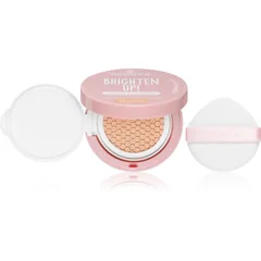 essence BRIGHTEN UP! Cushion Foundation Schwämmchen mit Make up Farbton 12 Creme