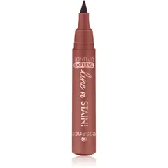 essence line n' STAIN! Konturstift für die Lippen Farbton 02 Must Have Brown