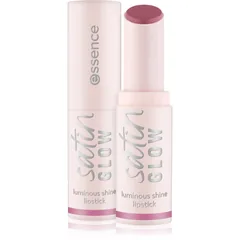 essence satin GLOW cremiger Lippenstift mit Satin-Finish Farbton 04 Let´s Get Mauvin